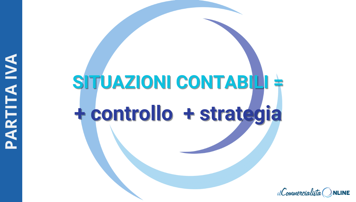 Situazioni contabili – Commercialista esperto al lavoro su bilancio e report