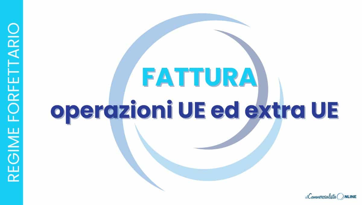 fattura regime forfettario