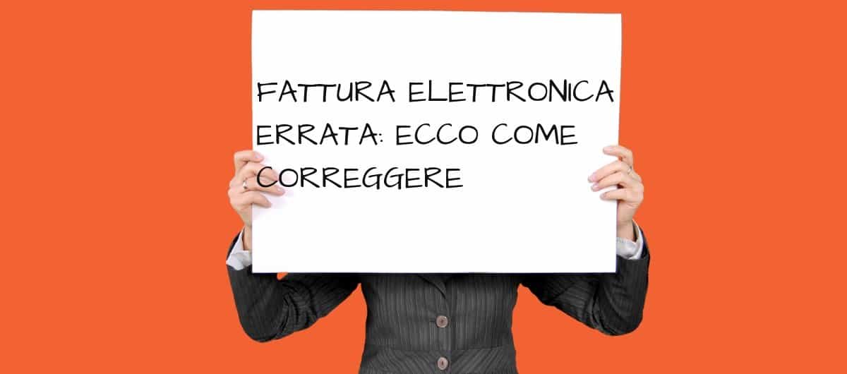 fattura elettronica errata