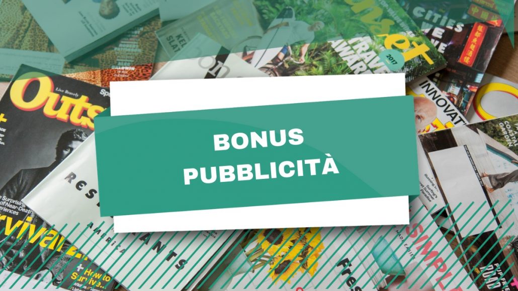 Bonus pubblicità 2019