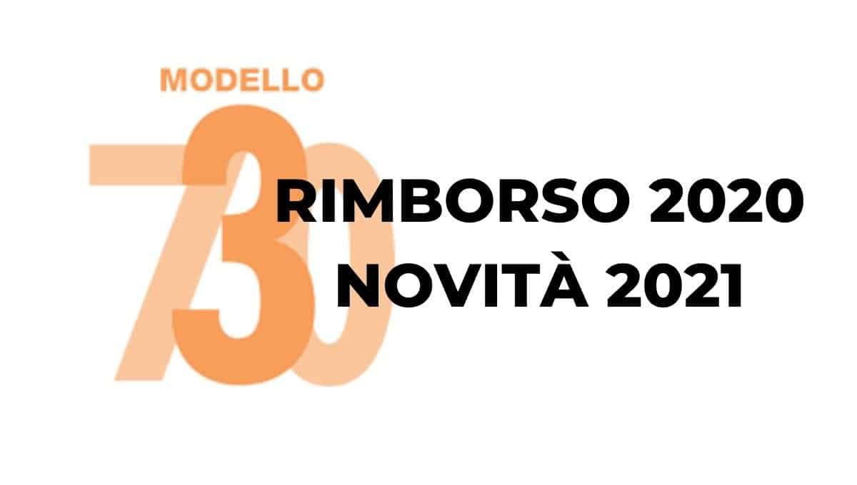 rimborso 730 2020