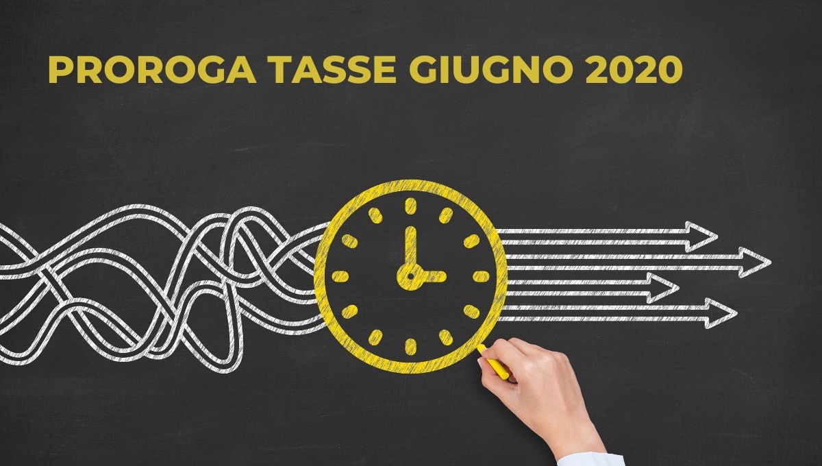 proroga tasse 2020 giugno luglio