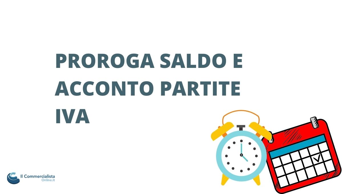 saldo e acconto partite IVA