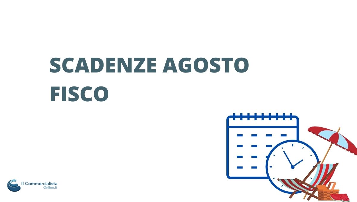 scadenze di agosto fisco