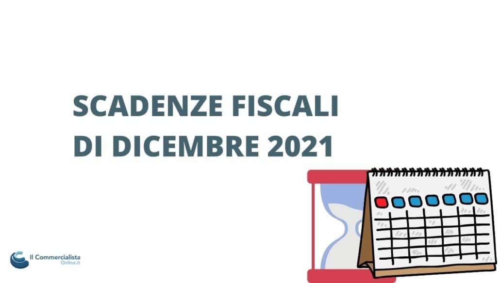 scadenze fiscali dicembre