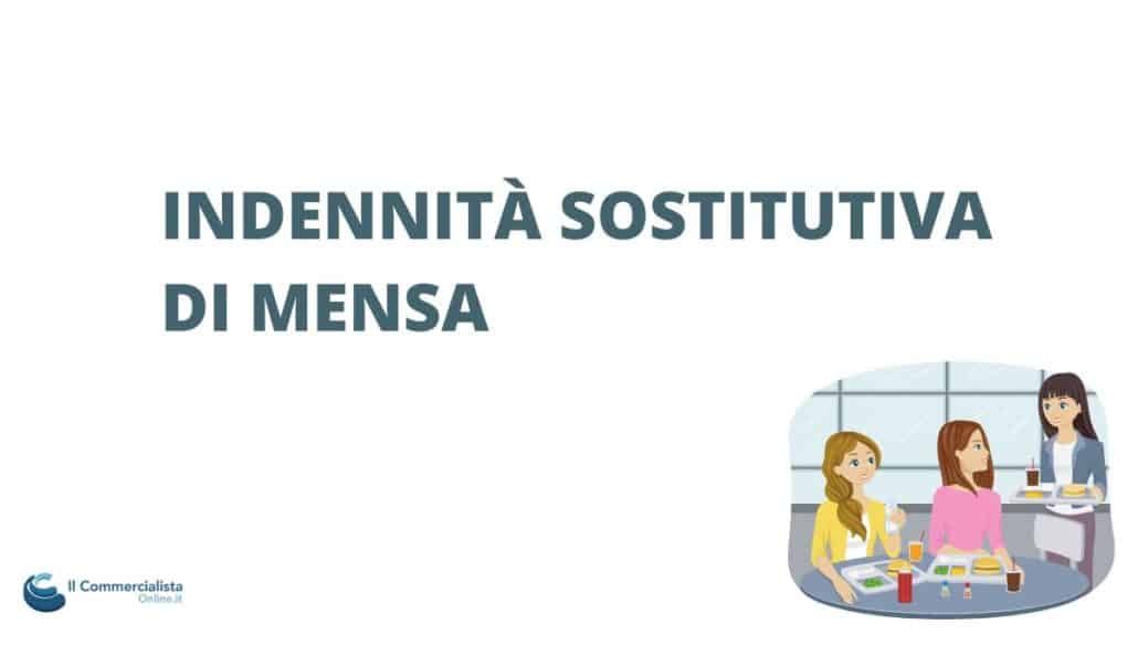 indennità sostitutiva di mensa