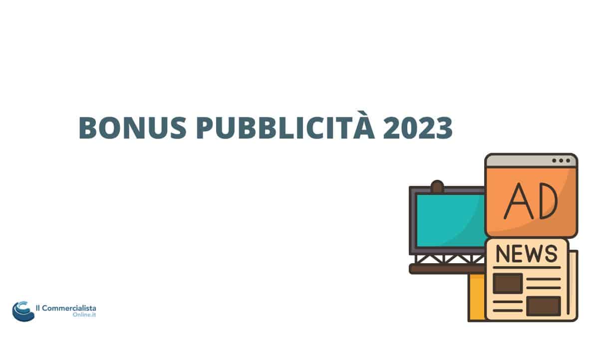 bonus pubblicità 2023