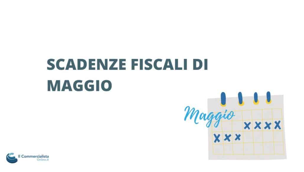 scadenze fiscali di maggio