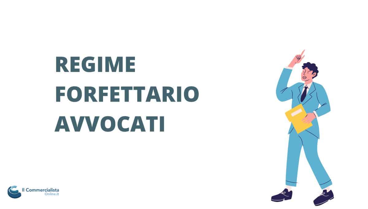 regime forfettario avvocato