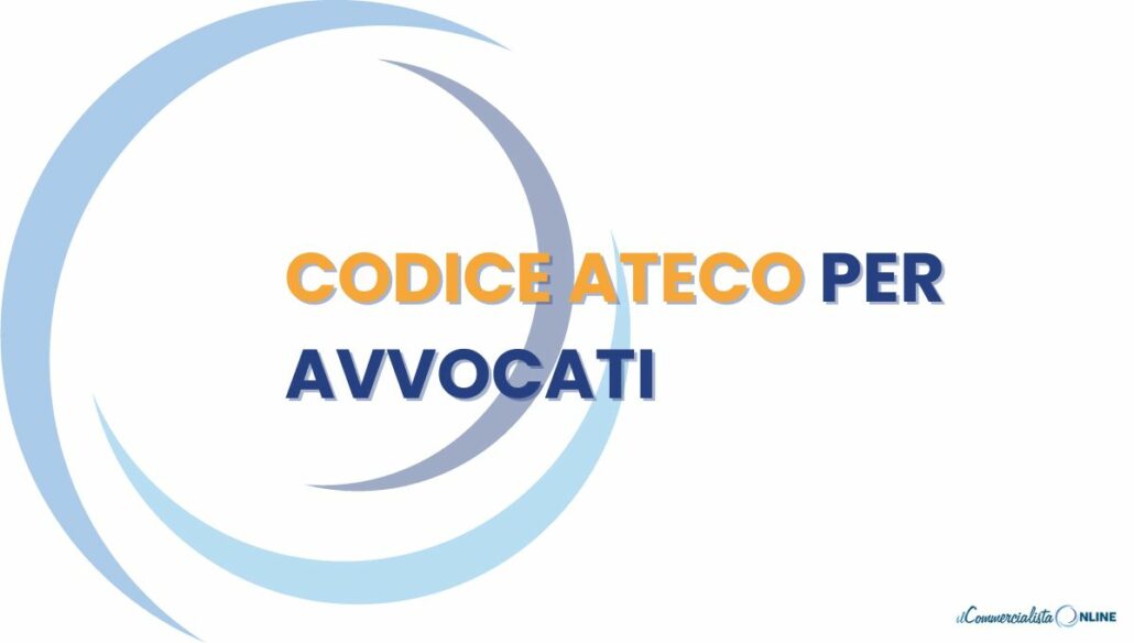 CODICE ATECO AVVOCATI