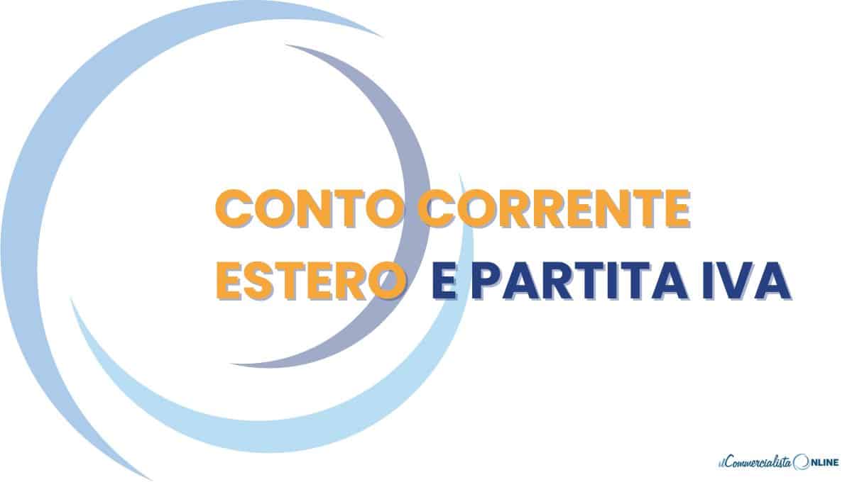conto corrente estero e partita iva