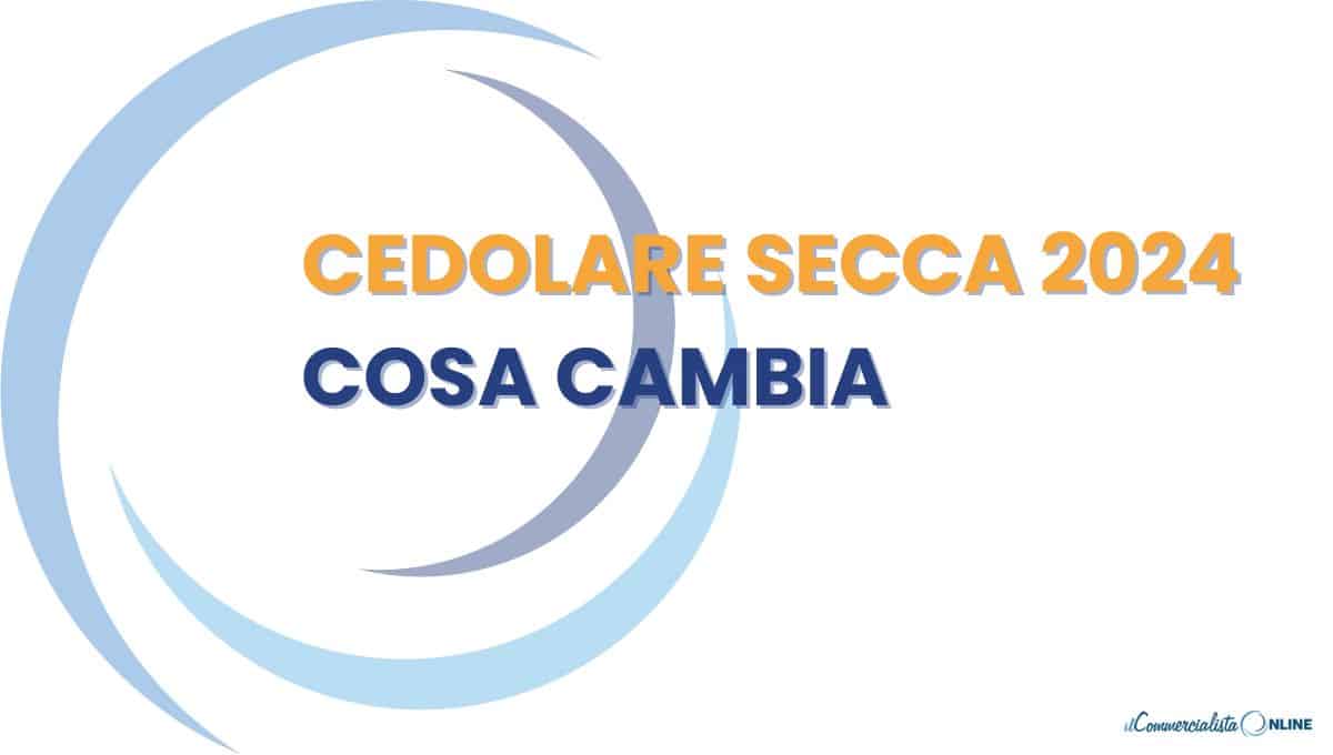 CEDOLARE SECCA 2024