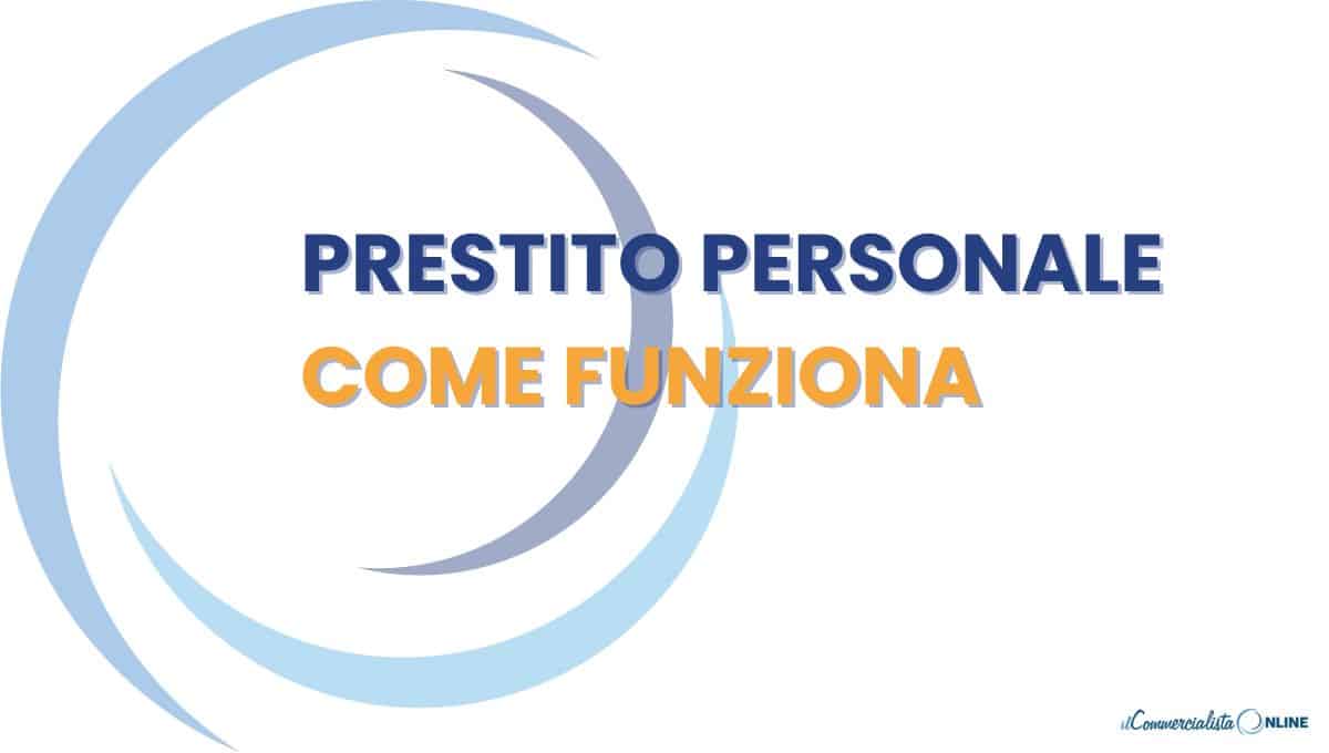 PRESTITO PERSONALE