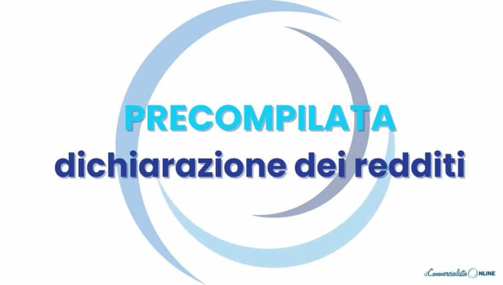 dichiarazione dei redditi precompilata