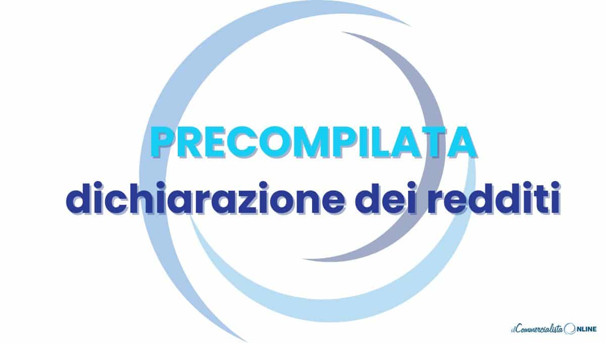 dichiarazione dei redditi precompilata