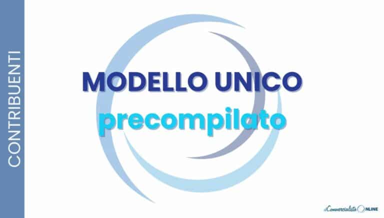 modello unico precompilato