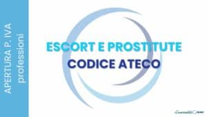 CODICE ATECO PROSTITUTE