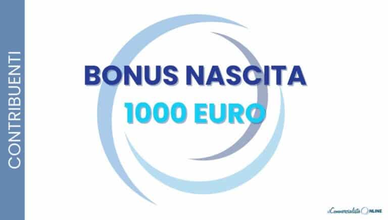 bonus nascita 1000 euro