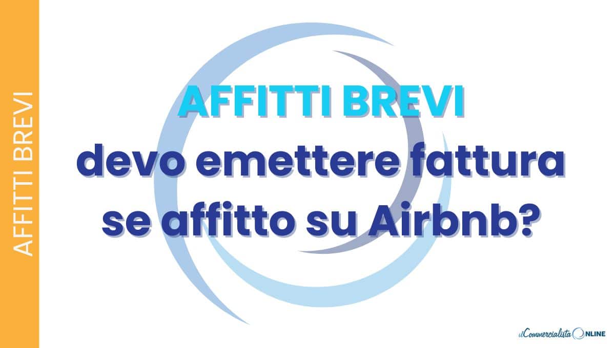 fattura affitto airbnb