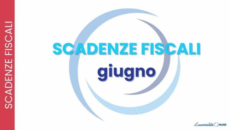 scadenze fiscali giugno