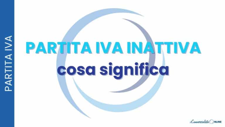 partita iva inattiva
