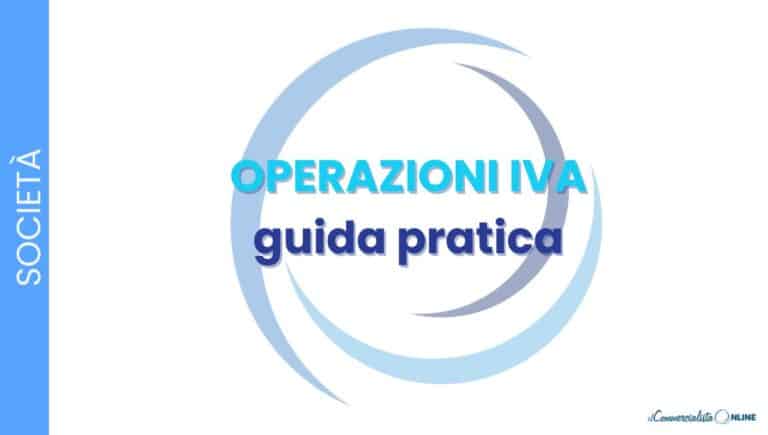 operazioni IVA
