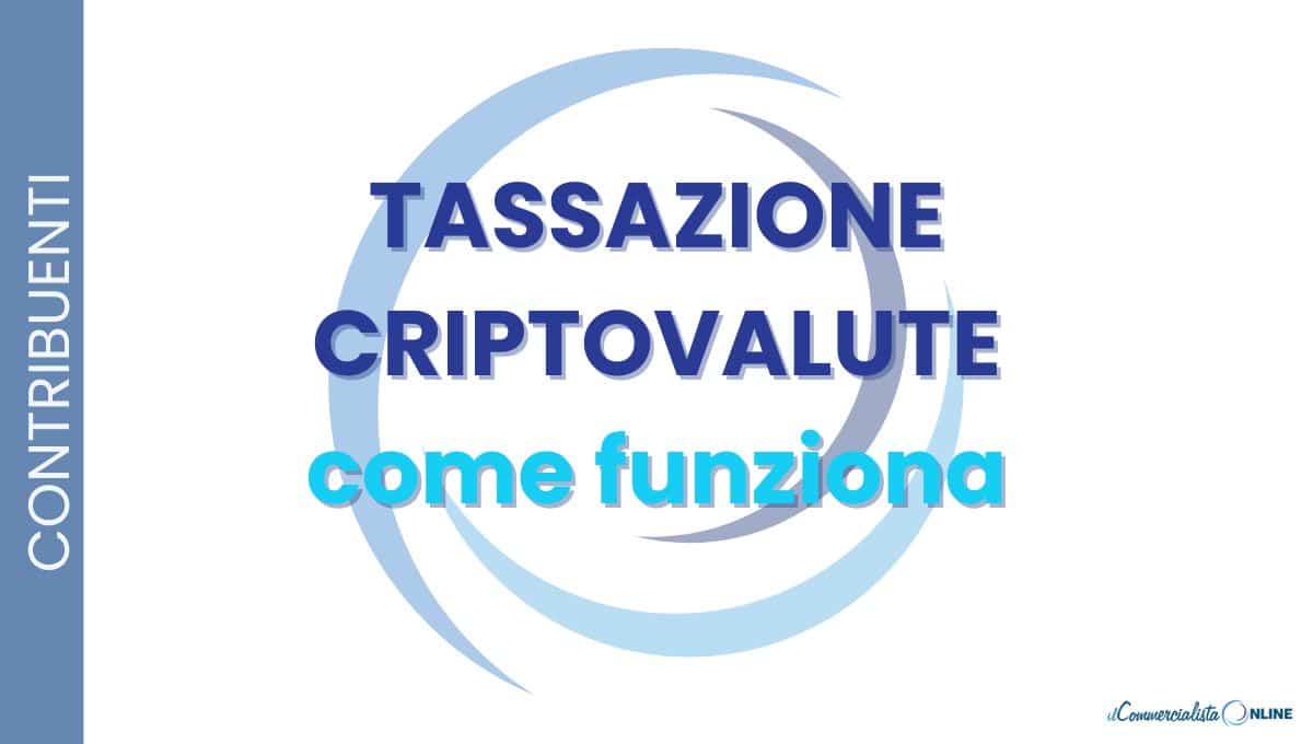 tassazione criptovalute