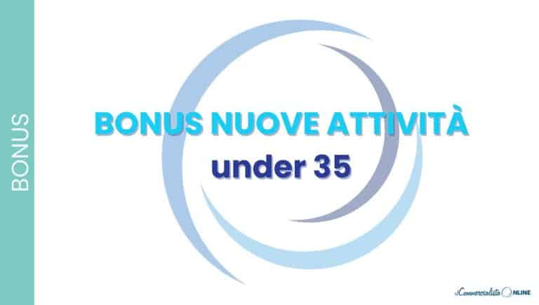 bonus under 35 nuove attività
