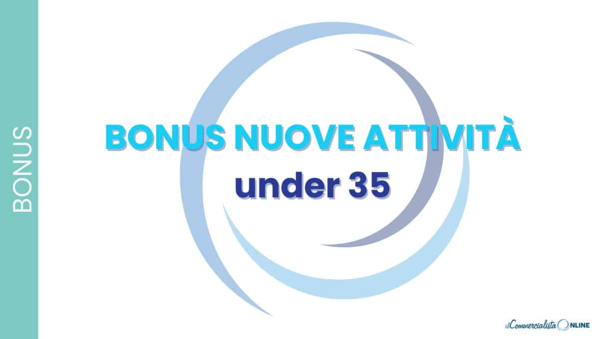 bonus under 35 nuove attività