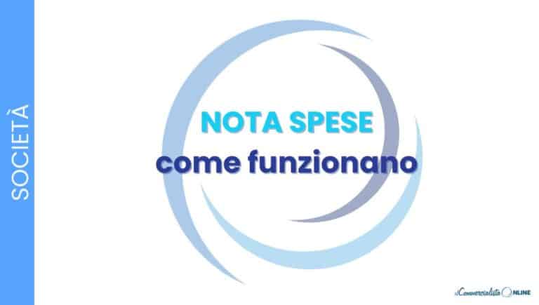 nota spese: come funziona e quali dati non devono mancare
