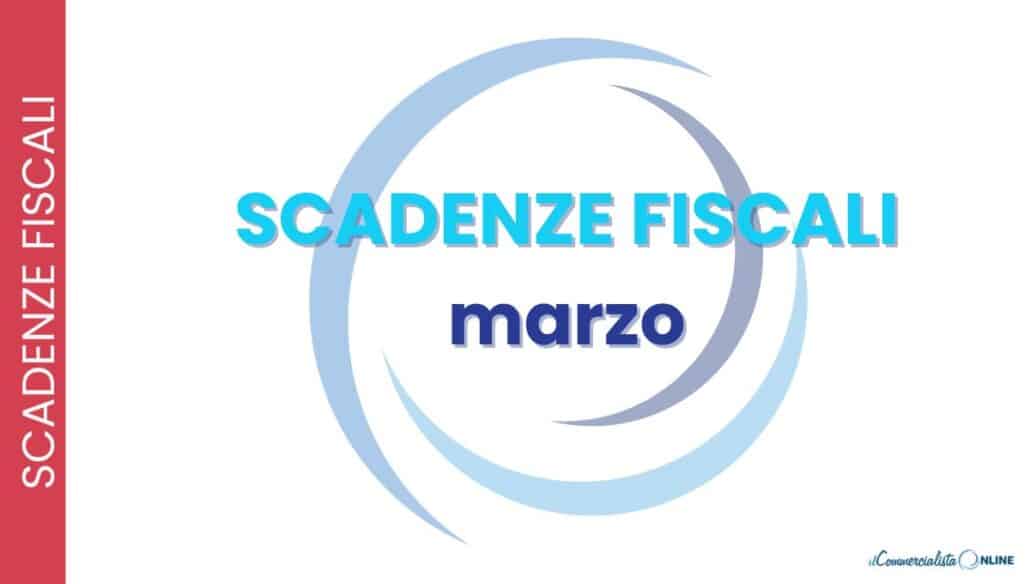 scadenze fiscali di marzo