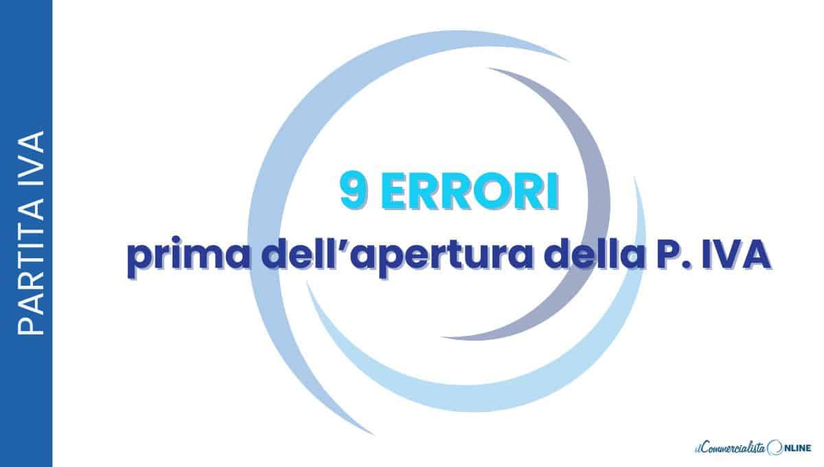 errori apertura partita iva
